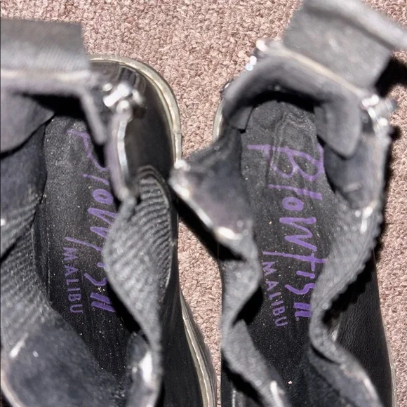 BLOWFISH Black Ankle Boots 7 1/2 - Picture 7 of 8